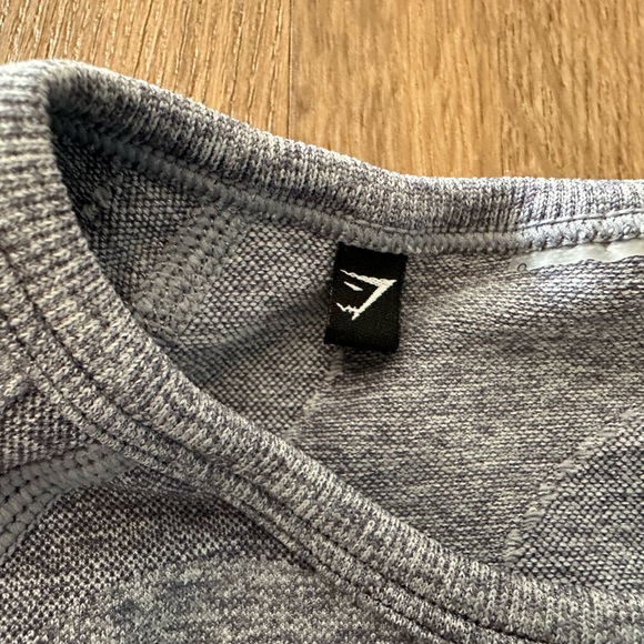 Gymshark Flex Crop Top Long Sleeve Active Gray Shirt and Pants included - Picture 8 of 11